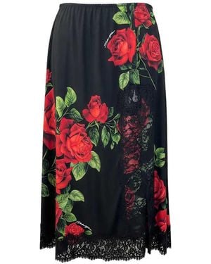 Dolce & Gabbana Dolce & Gabbana Dolce & Gabbana Printed Skirt - White