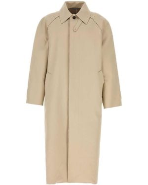 Balenciaga Raw Edge Carcoat - Natural
