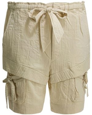 Isabel Marant Bermia Shorts Beige - Natural