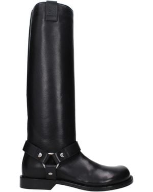 Loewe Stivali Campo Biker Donna Pelle Nero - Black