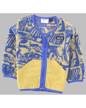 Patagonia Baby Shearling-Style Mini Jacket - Blue
