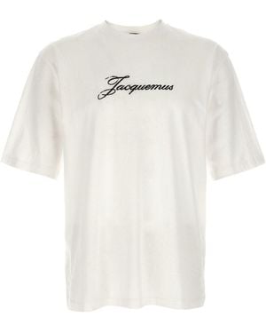 Jacquemus Katoenen T-shirt Met -logo - Wit