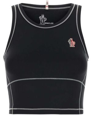 Moncler Logo Patch Sporty Top - Black