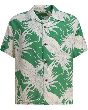 Sun Surf Island Pineapple Shirts Green