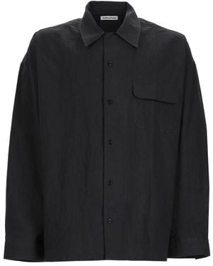 YMC Button-Up Overshirt With Chest Pocket - Black