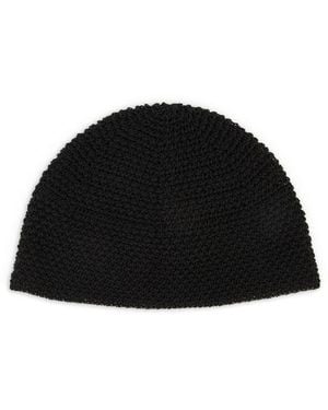 Emporio Armani Beanie Mit Logo-Patch - Schwarz