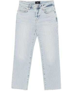 Seven7 Sieben verkürzte Calie -Jeans - Blau