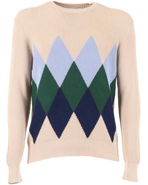 Ballantyne Jersey con cuello R - Azul