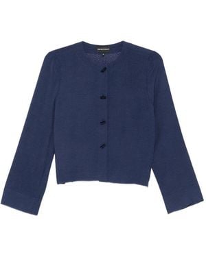 Emporio Armani Crewneck Blouse - Blue