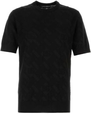 Dolce & Gabbana Crew Neck T-Shirt - Black