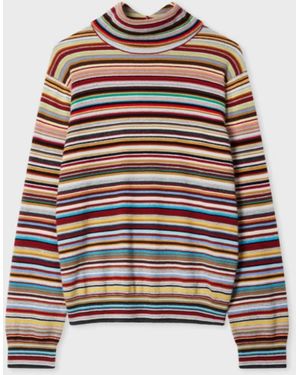 Paul Smith Damen-Strickpullover mit Rollkragen - Weiß