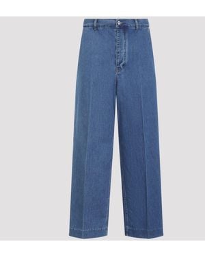 Bottega Veneta Straight Leg Jeans - Blue