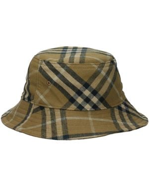 Burberry Hoeden Mannen Katoen Groen