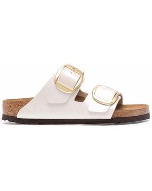 Birkenstock Arizona Big Buckle Gracef. Pearl, Birko Flor - White