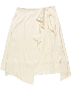 Acne Studios Layered Satin Skirt - White