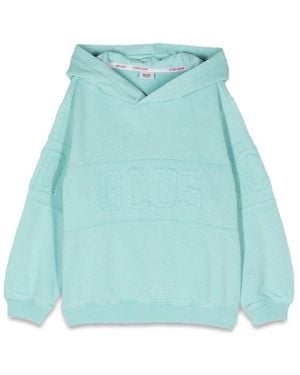Gcds Logo Hoodie - Blue