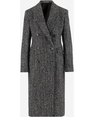 Tagliatore Double Breasted Coat - Gray