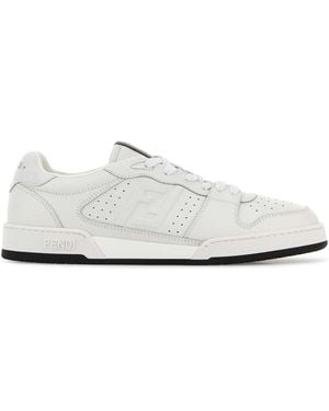 Fendi Logo Match Sneakers - White