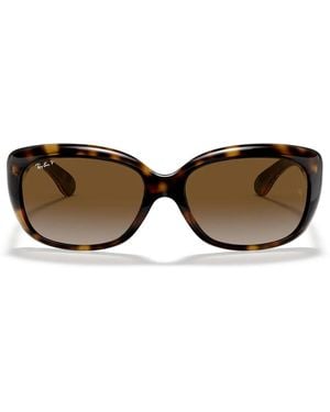 Ray-Ban Sonnenbrille Rb4101 710/T5 Jackie Ohh Hellbraun/Braun Damen Polarisiert