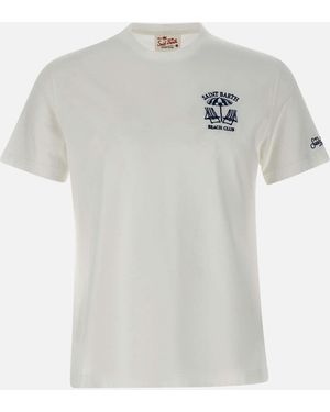 Mc2 Saint Barth Portofino Organic Cotton T Shirt - White