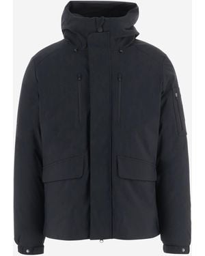 Save The Duck Technical Hooded Nylon Jacket Polyester - Blue
