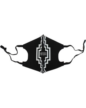 Marcelo Burlon Mascherine Uomo Tessuto Nero - Black