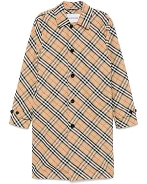 Burberry Vintage Check Jas - Naturel