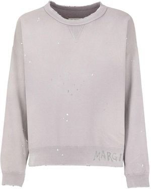 Maison Margiela Cotton Sweatshirt - Grau