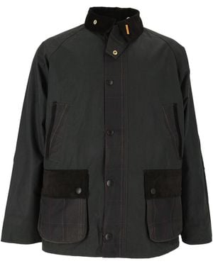Barbour Icons Patch Bedale Wax Jacket - Black
