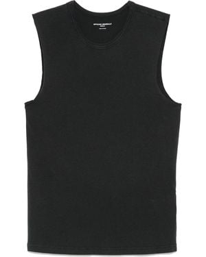 Officine Generale Tank Tee Pgmt Dye Lyocell Co - Black