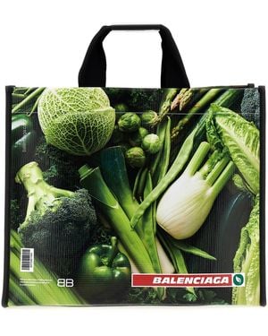 Balenciaga 'Tote Antwerp' Shopping Bag - Green