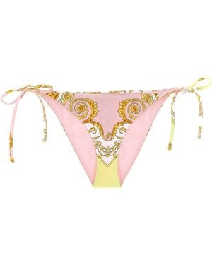 Versace Bikinihose "Spring Barocco". - Pink