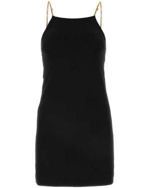 Palm Angels Black Jersey Mini Kleid - Schwarz