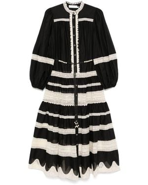 Zimmermann And Cotton Midi Dress - Black