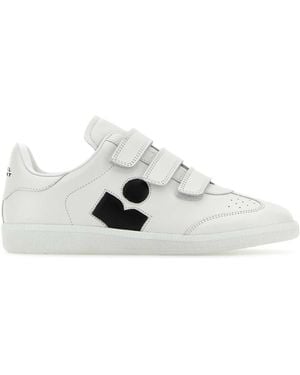 Isabel Marant Beth Leather Sneaker - White