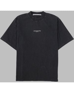 Alexander Wang T-Shirt With Logo Cotton T-Shirts - Black