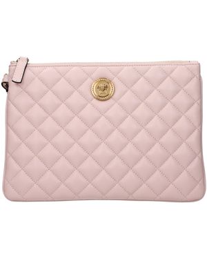 Versace Leather Clutch/ Leather - Pink
