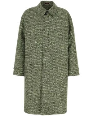 Gucci Printed Poplin Coat - Green