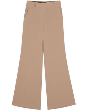 Alberto Biani Flared Tailored Trousers - Natural