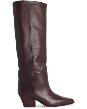 Paris Texas 'jane' Mocha Lear Boots - Bruin
