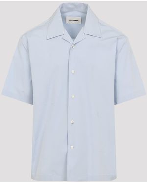 Jil Sander Camisa de algodón - Azul