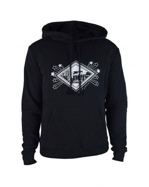 Saint Laurent Sudadera con capucha y logo - Negro