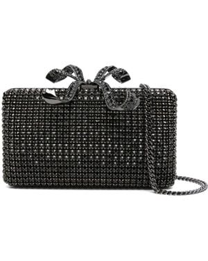 Self-Portrait Clutch Di Auto -Ritratto Con Cristalli - Nero