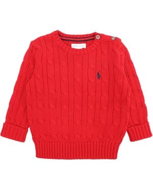 Polo Ralph Lauren Ls Cable Cn Tops Jumper - Red