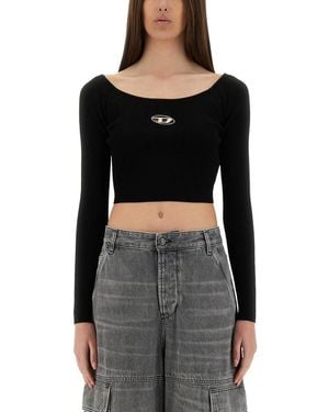 DIESEL Oval-D Top - Black