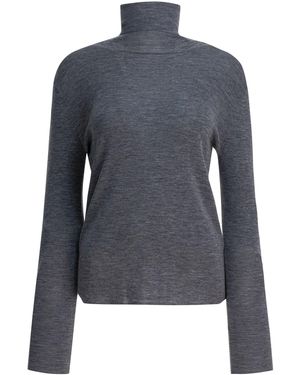 UMARMUNG Rollkragenpullover aus swolle - Blau