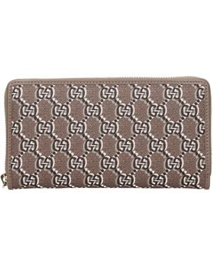 Gucci Portafogli Donna Tessuto Grigio/Tortora - Grey