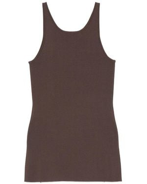 TOTEME Camiseta sin mangas pretejida Toteme - Marrón