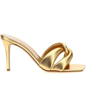 Gianvito Rossi 'Amour' Maultiere - Mettallic