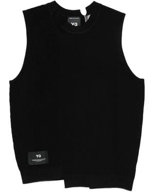 Y-3 Gfx Knit Vest - Black